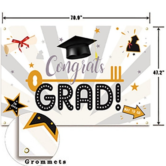 Graduation Congrats Banner and Hanging banners Class of 2022 - Picture 2 of 3